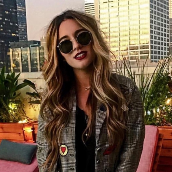 NEW RAY BAN ROUNDED GOLD SUNGLASSES RB 3447 001